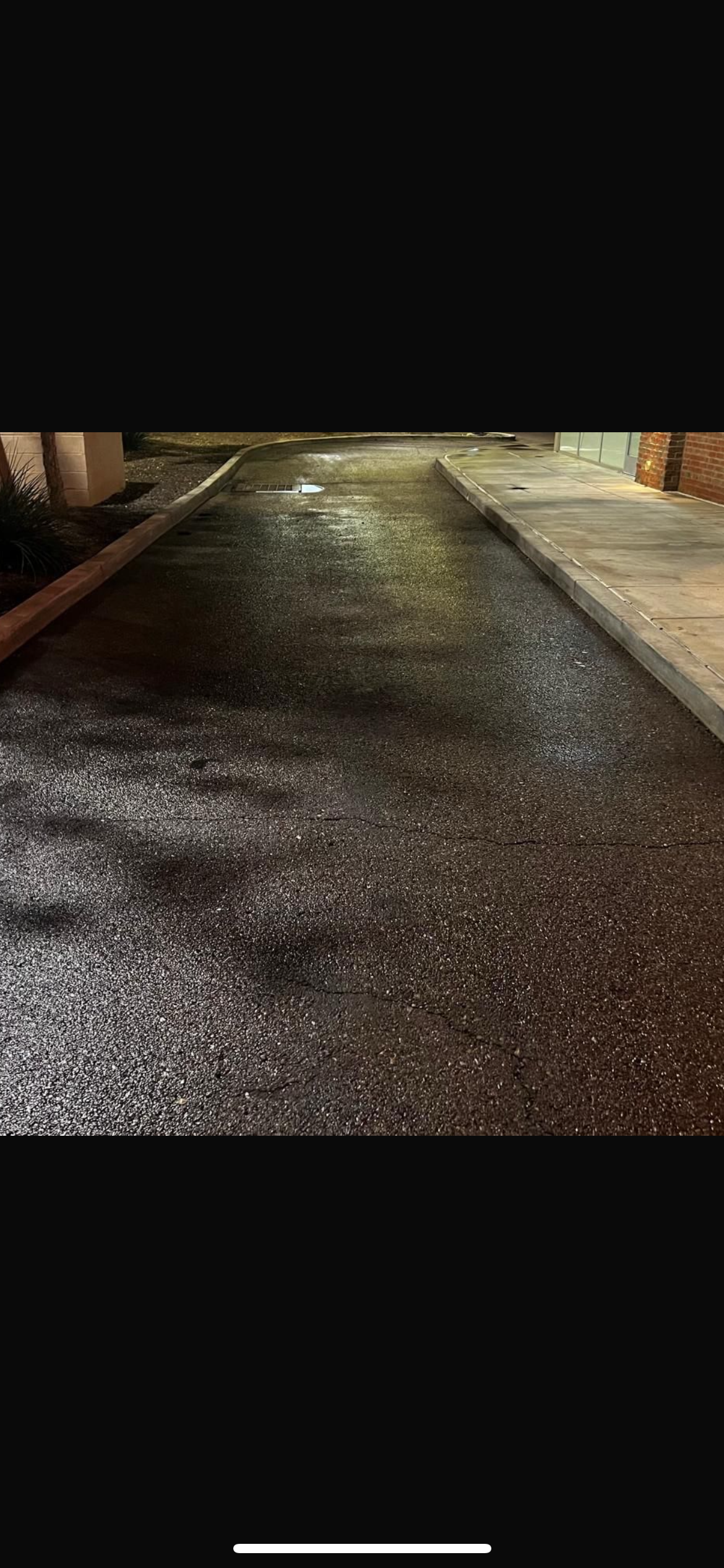 Asphalt before cleaning